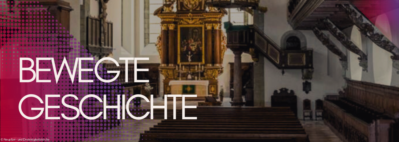 Blick in den Innenraum der Dreieinigkeitskirche von der Empore aus in den Altarraum.