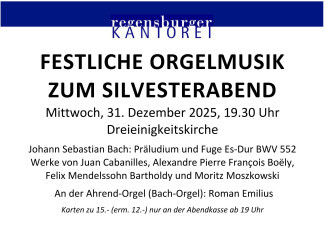 Silvesterkonzert in der Dreieinigkeitskirche