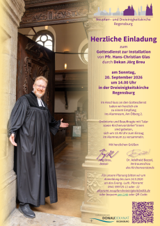 Einladung Installation Glas