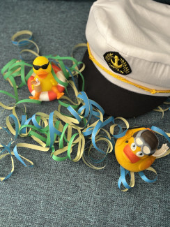 Kapitänsmütze mit Badeenten