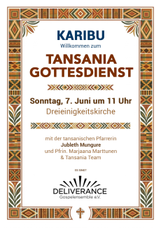 Tansania-Gottesdienst in der Dreieinigkeitskirche