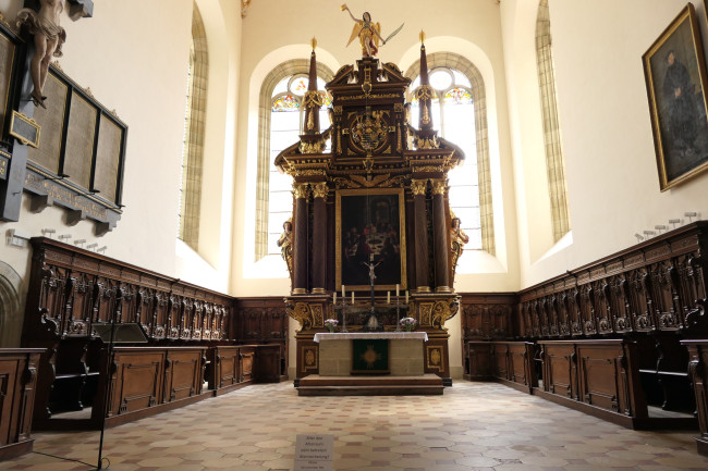 Der Altarraum der Dreieinigkeitskirche