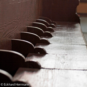 Bankreihe in der Neupfarrkirche