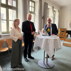 Bürgermeister Thurow spricht ein Grußwort